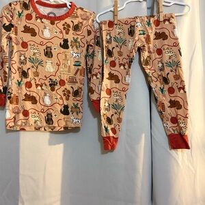 Cozy Cat-Themed Kids Pajama Set